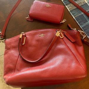 Coach matching purse and wallet